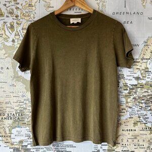 Sezane Conrad Tee in Faded Khaki